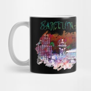 Plaza Catalunya Barcelona Mug